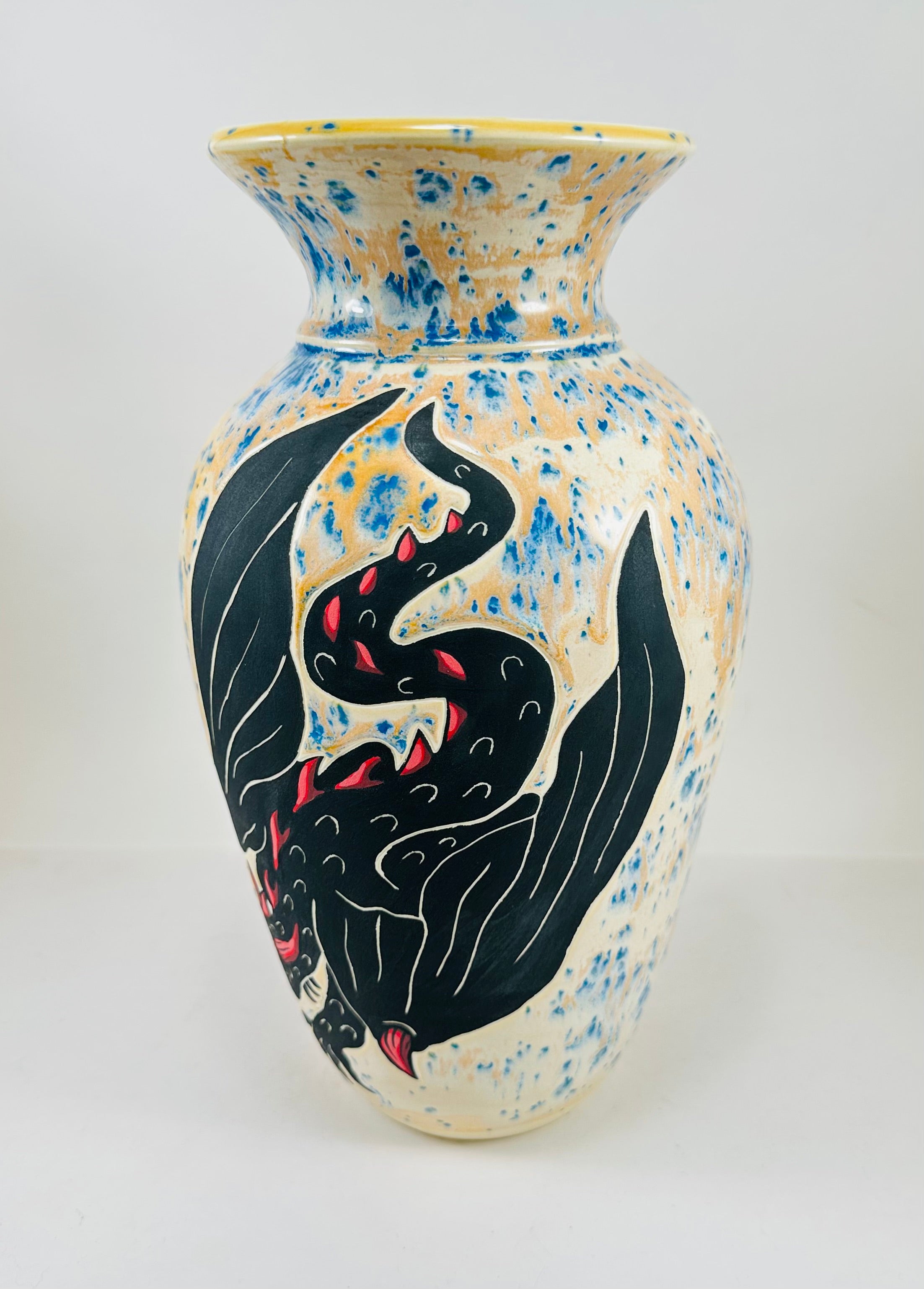 Large Dragon Vase
